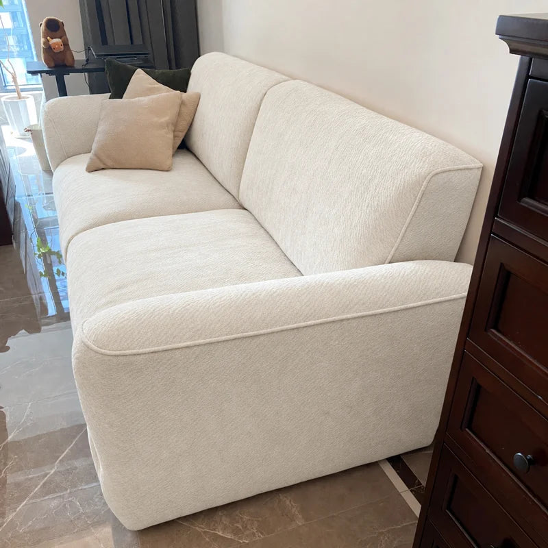 Custom Sofa Slipcover — Blossom · Alabaster Bloom