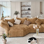 Custom Sofa Slipcover — Blossom · Amber Maple