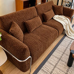Custom Sofa Slipcover — Blossom · Burnt Umber