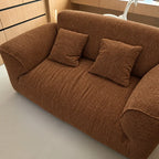 Custom Sofa Slipcover — Blossom · Burnt Umber