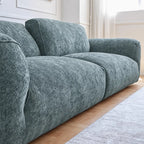 Custom Sofa Slipcover — Blossom · Celestial Sky