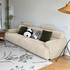 Custom Sofa Slipcover — Blossom · Champagne Cream