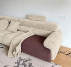 Custom Sofa Slipcover — Blossom · Champagne Cream