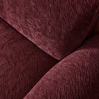 Custom Sofa Slipcover — Blossom · Crimson Berry