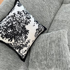 Custom Sofa Slipcover — Blossom · Frosted Glacier