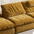 Custom Sofa Slipcover — Blossom · Golden Saffron