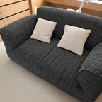 Custom Sofa Slipcover — Blossom · Graphite Slate