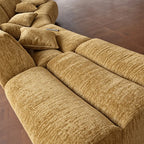 Custom Sofa Slipcover — Blossom · Honey Citrine