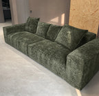 Custom Sofa Slipcover — Blossom · Verdant Avocado
