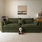Custom Sofa Slipcover — Performance HH200 · Avocado Green