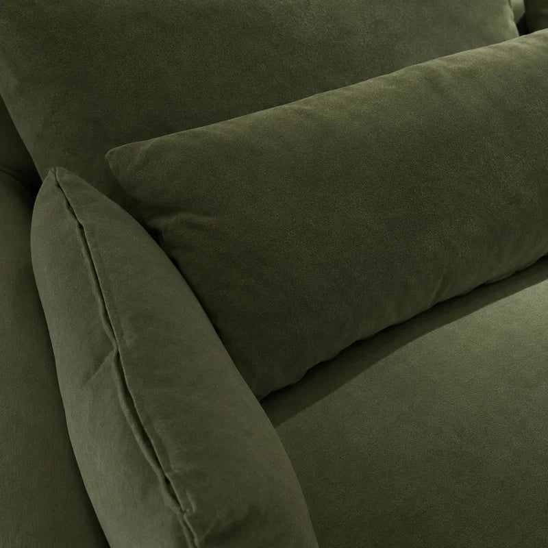 Custom Sofa Slipcover — Performance HH200 · Avocado Green