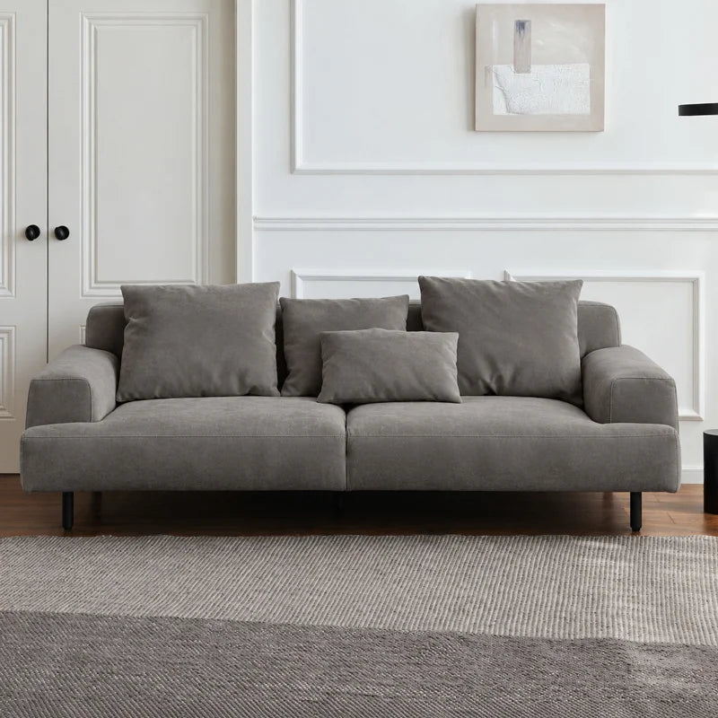 Custom Sofa Slipcover — Performance HH200 · Café au Lait