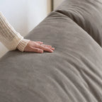 Custom Sofa Slipcover — Performance HH200 · Café au Lait