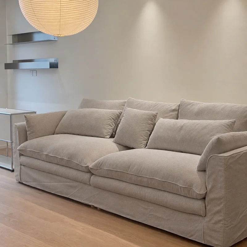 Custom Sofa Slipcover — Performance HH200 · Greige
