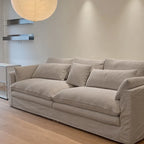 Custom Sofa Slipcover — Performance HH200 · Greige