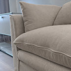 Custom Sofa Slipcover — Performance HH200 · Greige