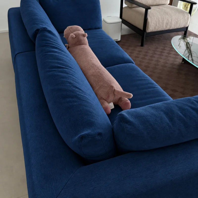 Custom Sofa Slipcover — Performance HH200 · Luxury Navy