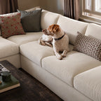 Custom Sofa Slipcover — Performance HH200 · Soft Warm Ivory