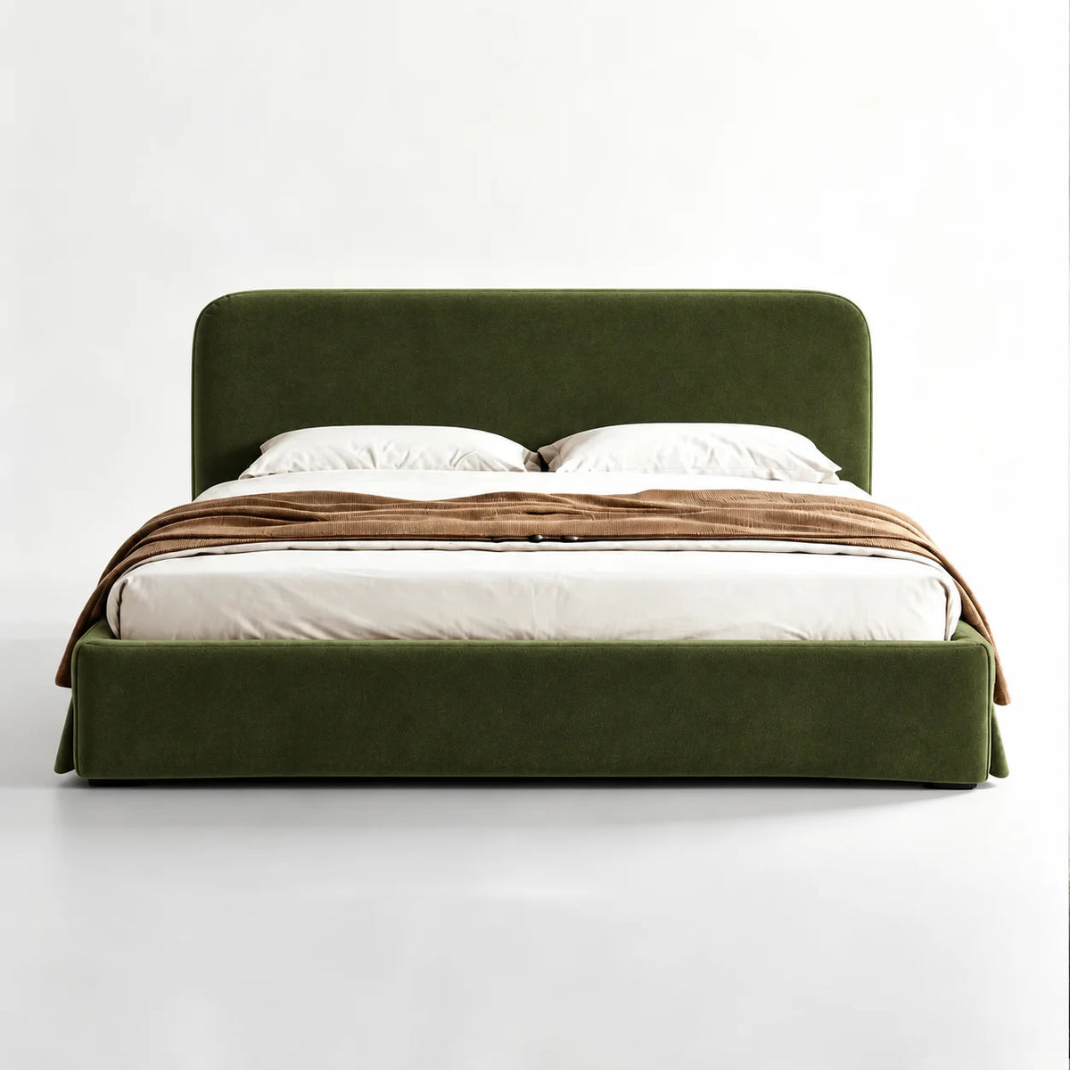 Custom Bed Frame Cover — Performance HH200 · Avocado Green