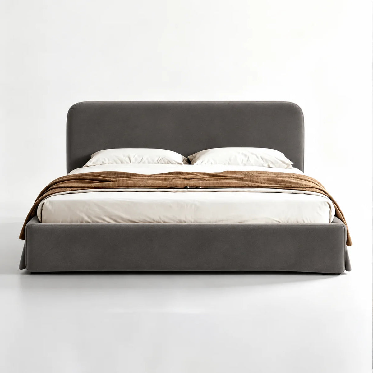 Custom Bed Frame Cover — Performance HH200 · Café au Lait