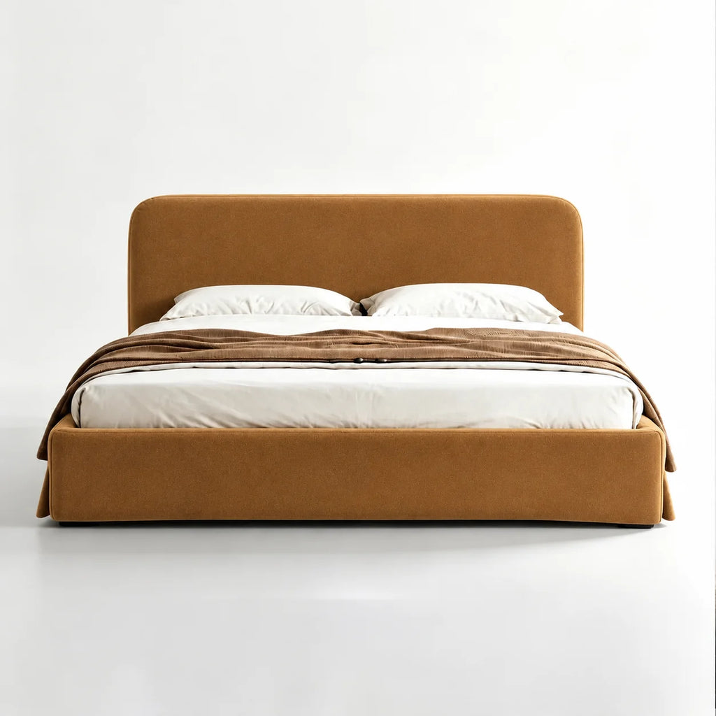 Custom Bed Frame Cover — Performance HH200 · Caramel