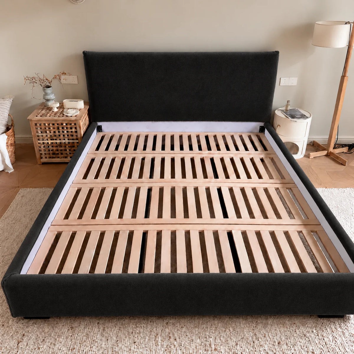 Custom Bed Frame Cover — Performance HH200 · Charcoal