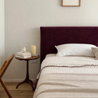 Custom Bed Frame Cover — Performance HH200 · Deep Burgundy Plum