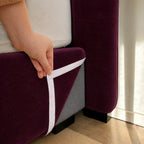 Custom Bed Frame Cover — Performance HH200 · Deep Burgundy Plum