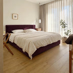 Custom Bed Frame Cover — Performance HH200 · Deep Burgundy Plum