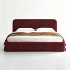 Custom Bed Frame Cover — Performance HH200 · Deep Burgundy