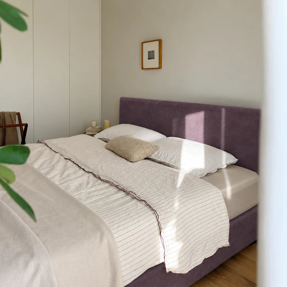 Custom Bed Frame Cover — Performance HH200 · Dusty Plum