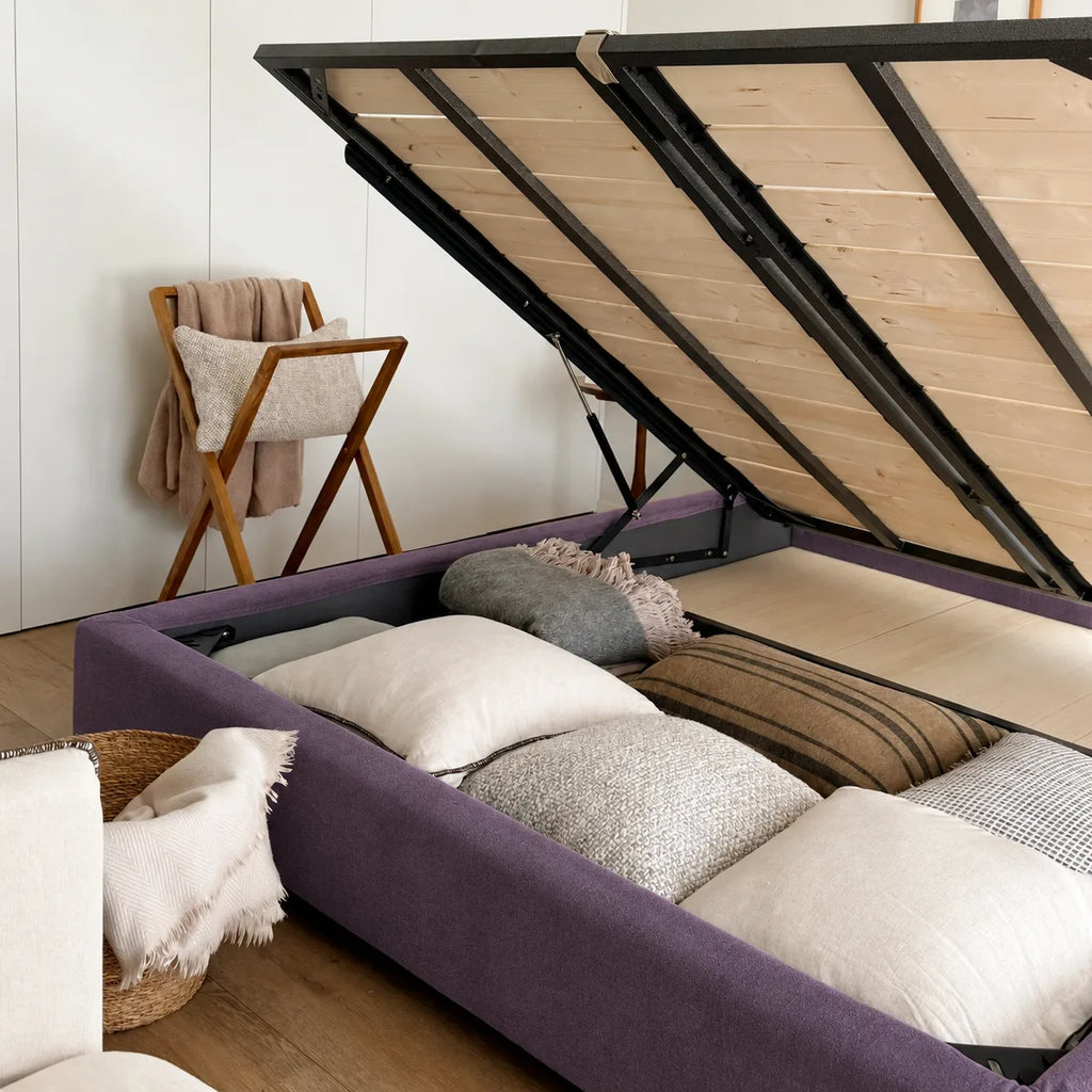 Custom Bed Frame Cover — Performance HH200 · Dusty Plum