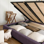 Custom Bed Frame Cover — Performance HH200 · Dusty Plum