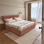 Custom Bed Frame Cover — Performance HH200 · Dusty Rose