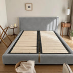 Custom Bed Frame Cover — Performance HH200 · Soft Silver Gray