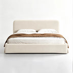 Custom Bed Frame Cover — Performance HH200 · Soft Warm Ivory White