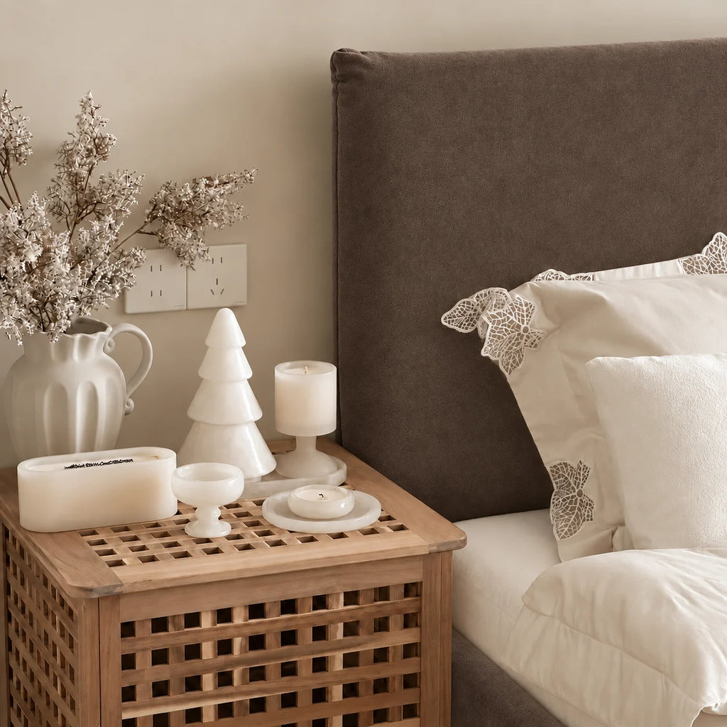 Custom Bed Frame Cover — Performance HH200 · Taupe