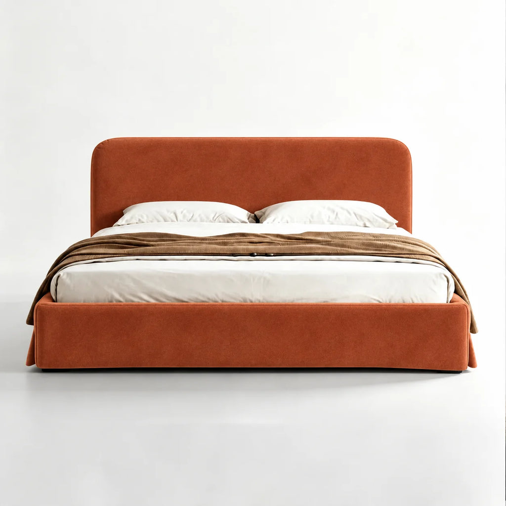Custom Bed Frame Cover — Performance HH200 · Terracotta