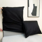 Custom Headboard Cover with Oversized Cushions