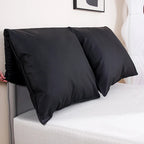 Custom Headboard Cover with Oversized Cushions