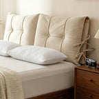 Custom Headboard Cover with Oversized Cushions (Bow tie)