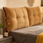 Custom Headboard Cover with Oversized Cushions (Bow tie)