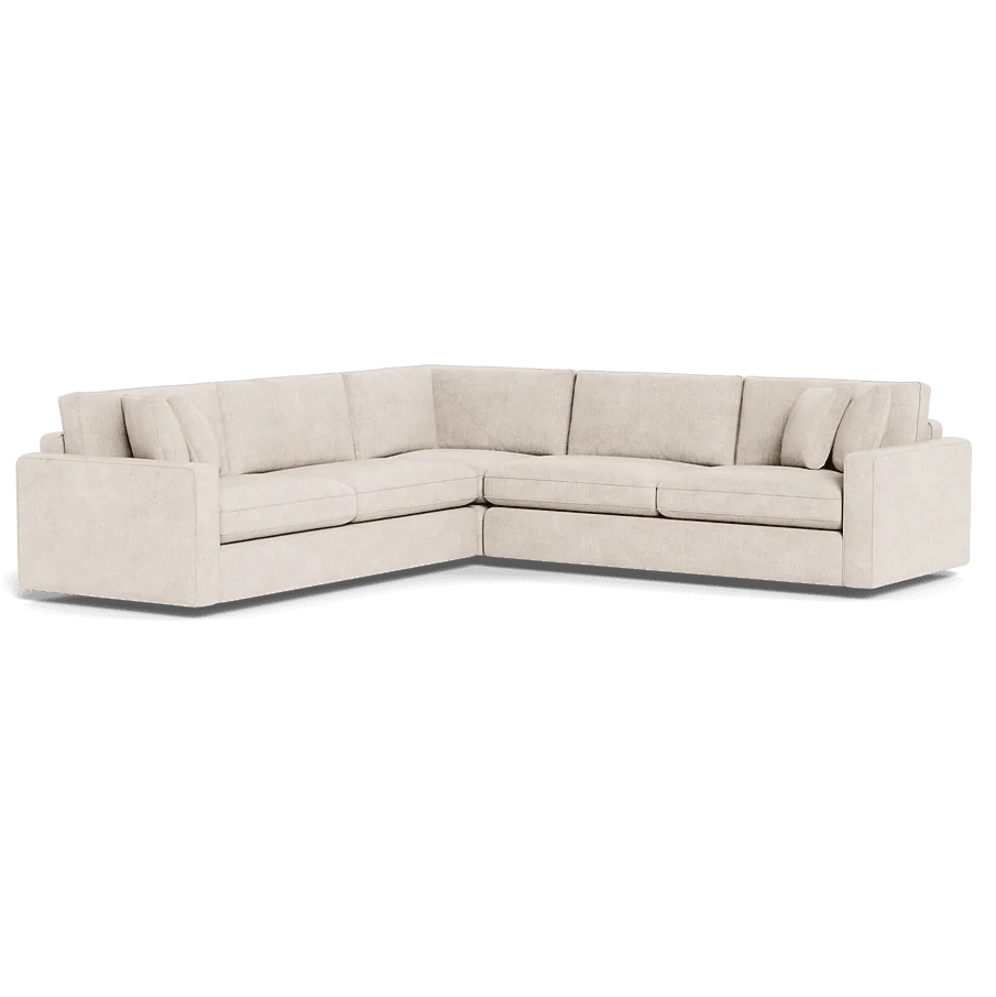 Custom Slipcover for 3-Piece 4-Seat Corner Sectional