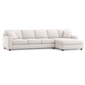 Custom Slipcover for 4-Seat sofa with Chaise Sectional