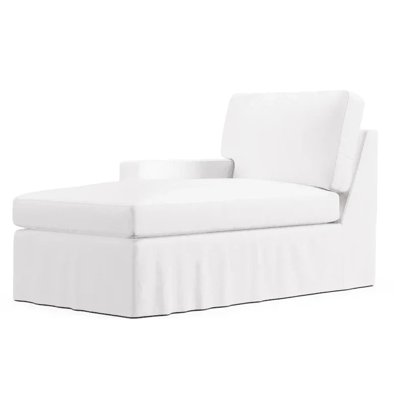 Custom Slipcover for Left Arm Chaise Section Component