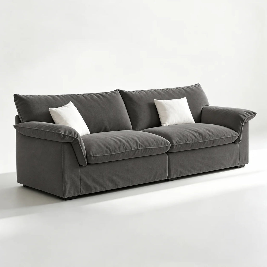 Custom Sofa Slipcover — Performance HH200 · Café au Lait