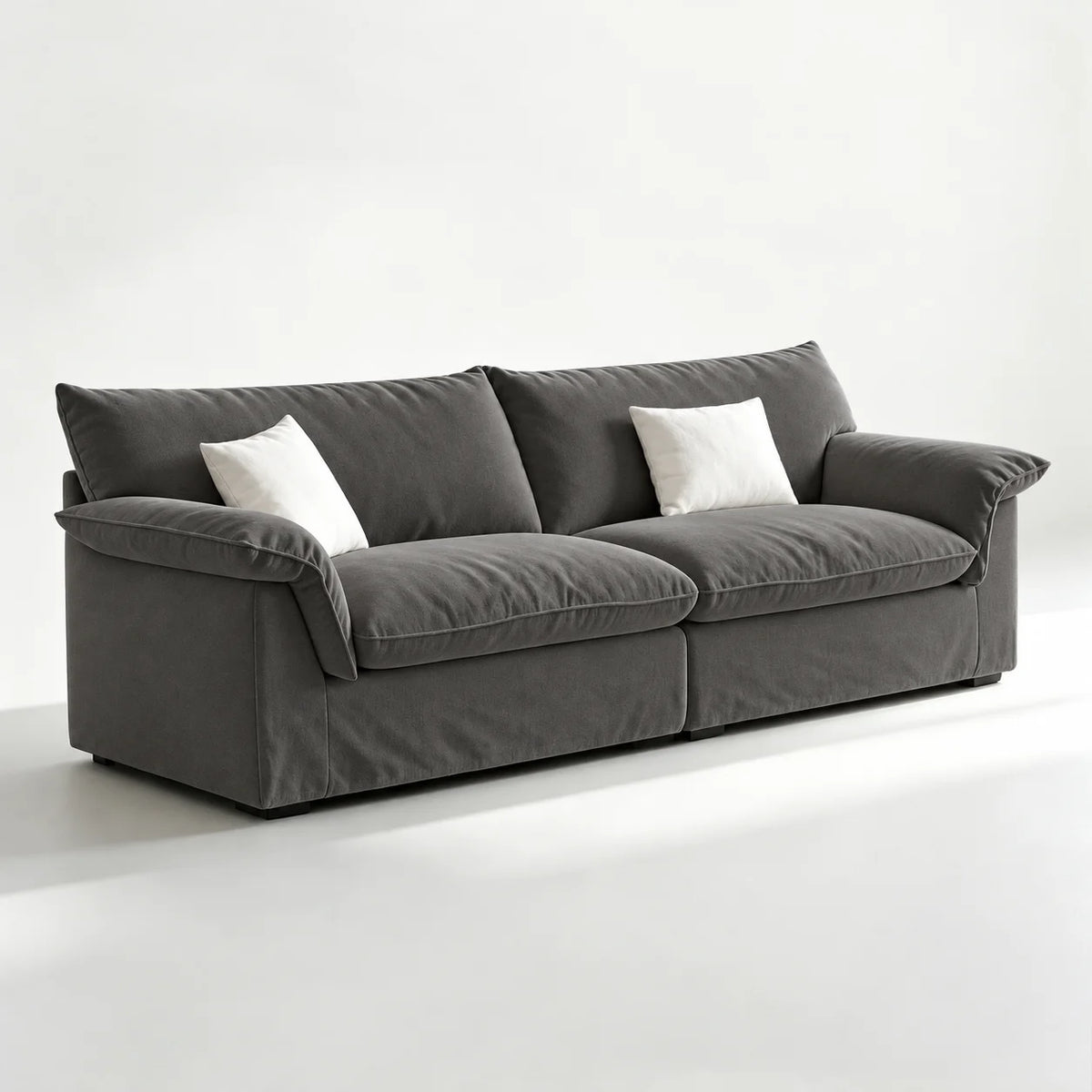 Custom Sofa Slipcover — Performance HH200 · Café au Lait