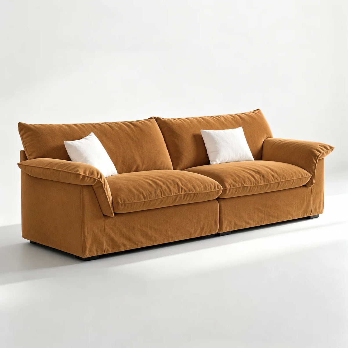 Custom Sofa Slipcover — Performance HH200 · Caramel
