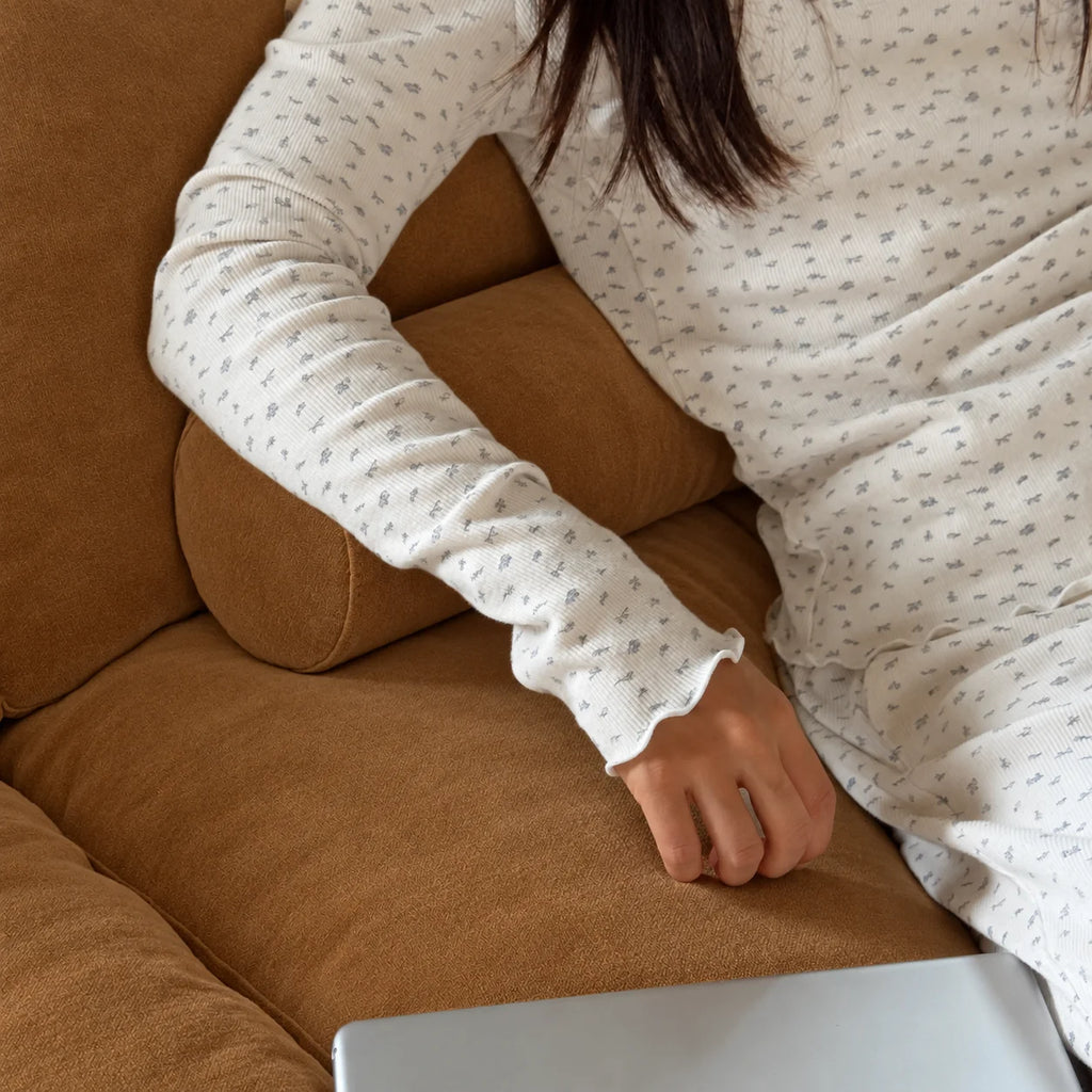 Custom Sofa Slipcover — Performance HH200 · Caramel