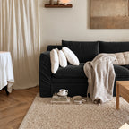 Custom Sofa Slipcover — Performance HH200 · Charcoal